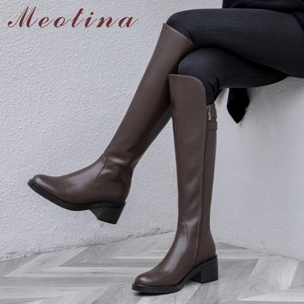 meotina real leather platform mid heel knee high boots women shoes thick heels zip buckle long boots female autumn winter black
meotina real leather platform mid heel knee high boots women shoes thick heels zip buckle long boots female autumn winter black