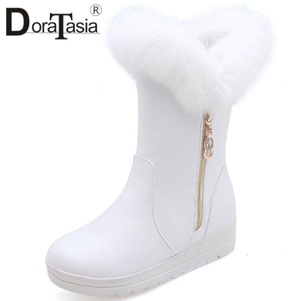 doratasia size 30-42 brand design warm fur snow boots fashion zipper ladies height increasing non-slip platform boots women, Black
doratasia size 30-42 brand design warm fur snow boots fashion zipper ladies height increasing non-slip platform boots women, Black