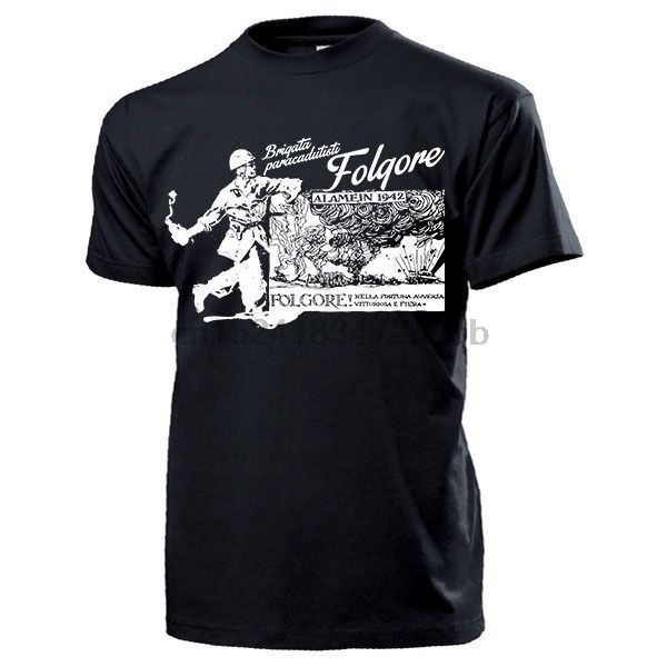 new fashion tee shirt folgore el alamein brigata paracadutisti folgore 1942 fschjg - t shirt summer t-shirt
new fashion tee shirt folgore el alamein brigata paracadutisti folgore 1942 fschjg - t shirt summer t-shirt