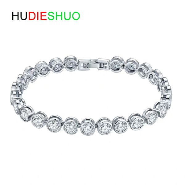 link, chain white color austria crystal tennis bracelet luxurious charm fashion bangles ladies jewelry, Black
link, chain white color austria crystal tennis bracelet luxurious charm fashion bangles ladies jewelry, Black