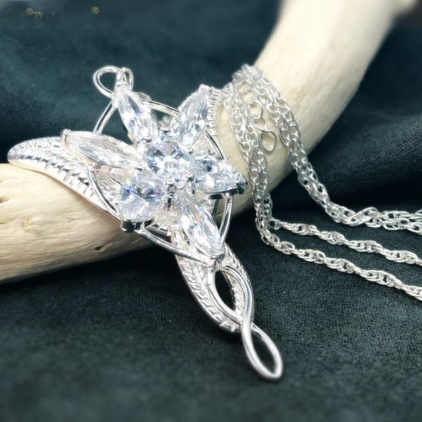 pendant necklaces princess arwen evenstar for women crystal necklace hobbit s925 sliver wedding jewelry gift, Silver
pendant necklaces princess arwen evenstar for women crystal necklace hobbit s925 sliver wedding jewelry gift, Silver