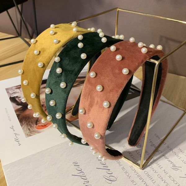 hair accessories 2021 fashion velvet pearls hairband headband for women broadside design elegant band korean style head buckle
hair accessories 2021 fashion velvet pearls hairband headband for women broadside design elegant band korean style head buckle