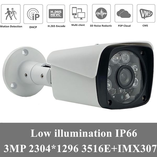 4pcs sony imx307+3516ev200 ip metal camera 3mp 2304*1296 ip66 waterproof outdoor h.265 low illumination irc onvif
4pcs sony imx307+3516ev200 ip metal camera 3mp 2304*1296 ip66 waterproof outdoor h.265 low illumination irc onvif