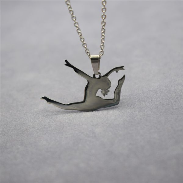 chains do the splits necklace trendy stainless steel gymnastic pendant jewellery dancing, Silver
chains do the splits necklace trendy stainless steel gymnastic pendant jewellery dancing, Silver
