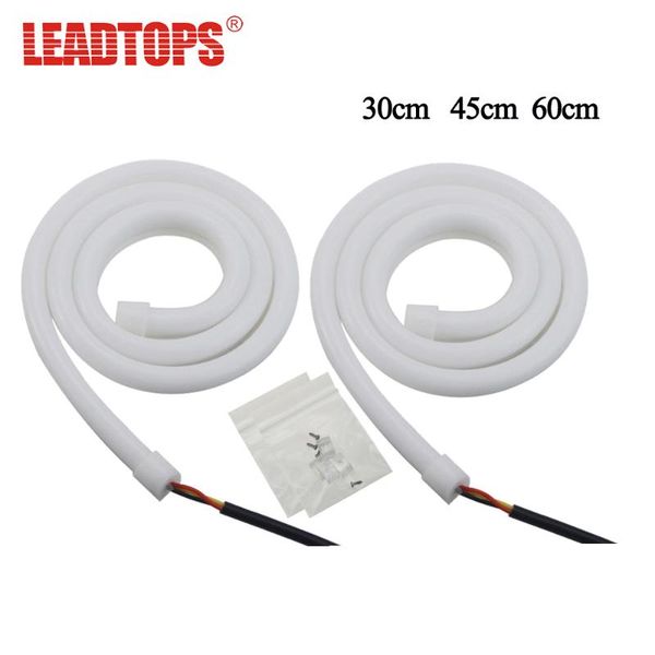 leadtops 2pcs гибкая drl двойной цвет автомобиля сид cob дневного света со светодиодными включение одного огонька автомобили j
leadtops 2pcs гибкая drl двойной цвет автомобиля сид cob дневного света со светодиодными включение одного огонька автомобили j