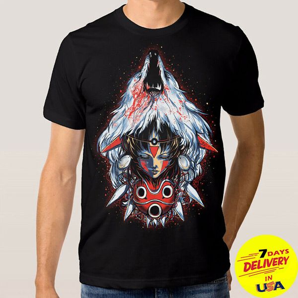 princess mononoke art t-shirt studio ghibli anime black cotton tee all sizes
princess mononoke art t-shirt studio ghibli anime black cotton tee all sizes