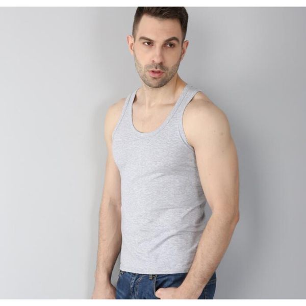 men' tank men undershirt bodybuilding singlet fitness sleeveless vest 95% cotton + 5% spandex, White;black
men' tank men undershirt bodybuilding singlet fitness sleeveless vest 95% cotton + 5% spandex, White;black