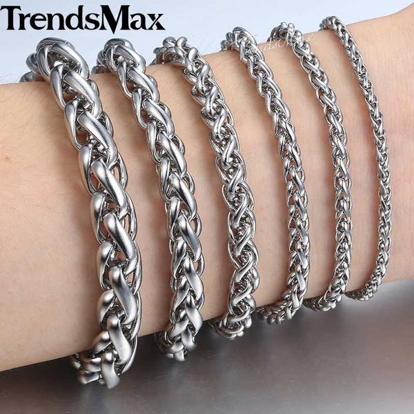 3-10 mm bracelets for men women silver color stainless steel wheat chain bracelets 2020 men fashion wholesale jewelry 7-11" kbb8, Black
3-10 mm bracelets for men women silver color stainless steel wheat chain bracelets 2020 men fashion wholesale jewelry 7-11" kbb8, Black