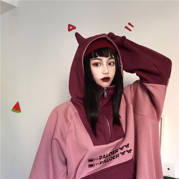 koera style autumn thick loose sweatshirt harajuku letters printed lovely casual hooded hoodies pullover female thicken, Black
koera style autumn thick loose sweatshirt harajuku letters printed lovely casual hooded hoodies pullover female thicken, Black