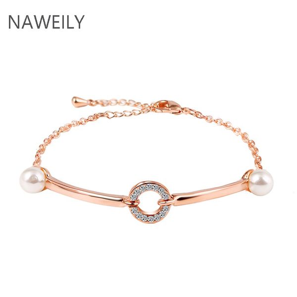 naweily brand crystal circle charm bracelet new fashion gold color simulated pearl bracelets bangles for women female gift, Red;blue
naweily brand crystal circle charm bracelet new fashion gold color simulated pearl bracelets bangles for women female gift, Red;blue