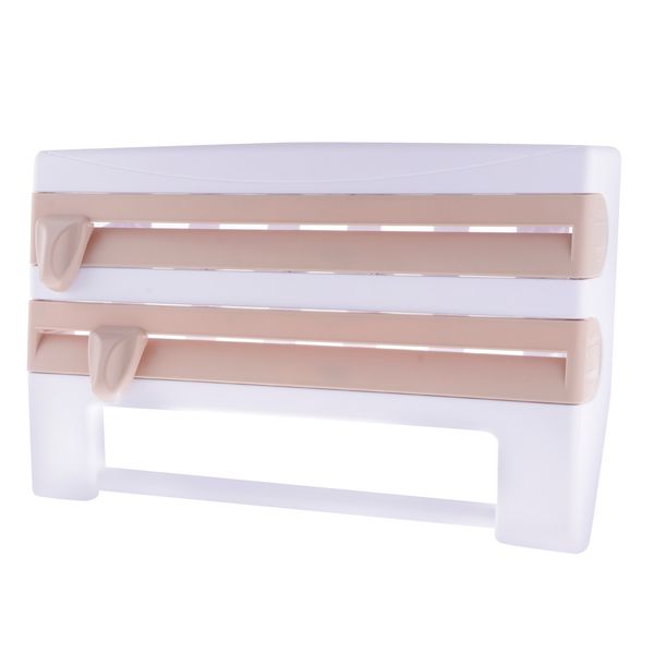 plastic wrap dispenser paper towel roll holder cling film dispenser spice rack storage organizer , kitchen accessories , 3 colors to choose
plastic wrap dispenser paper towel roll holder cling film dispenser spice rack storage organizer , kitchen accessories , 3 colors to choose