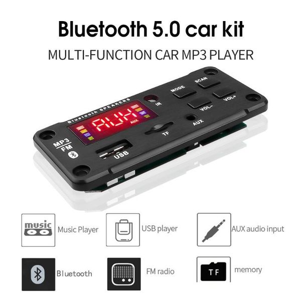mp3 module wma mp3 decoder board 12v wireless bluetooth 5.0 audio module usb tf radio with remote control for car
mp3 module wma mp3 decoder board 12v wireless bluetooth 5.0 audio module usb tf radio with remote control for car