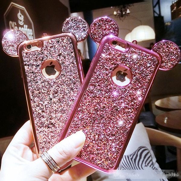 3d bling mouse ear case for iphone 7 6 6s plu 5 5s se soft silicone luxury glitter cover case for iphone7
3d bling mouse ear case for iphone 7 6 6s plu 5 5s se soft silicone luxury glitter cover case for iphone7