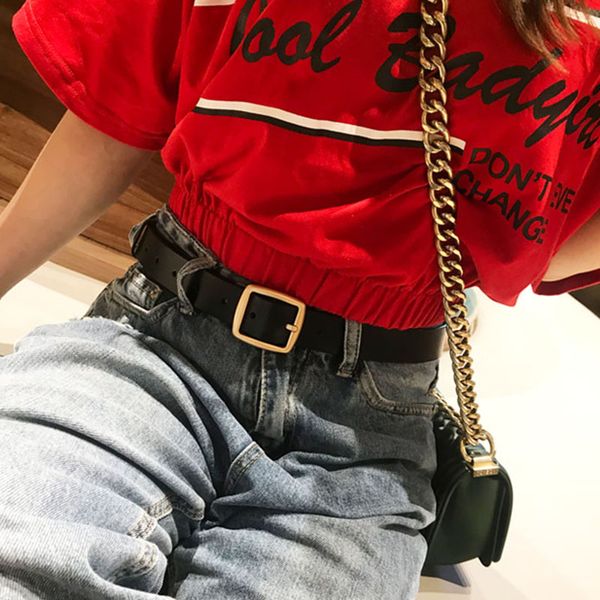 bla female fashion pu black belt gold square alloy buckle waistband women student jeans designer waist strap cinturon vaquero, Black;brown
bla female fashion pu black belt gold square alloy buckle waistband women student jeans designer waist strap cinturon vaquero, Black;brown