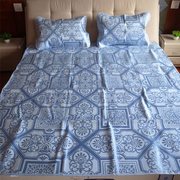 3-piece summer sleeping mat kit foldable mattress ice silk cooling cover breathable pad with pillow case for home bedroom
3-piece summer sleeping mat kit foldable mattress ice silk cooling cover breathable pad with pillow case for home bedroom