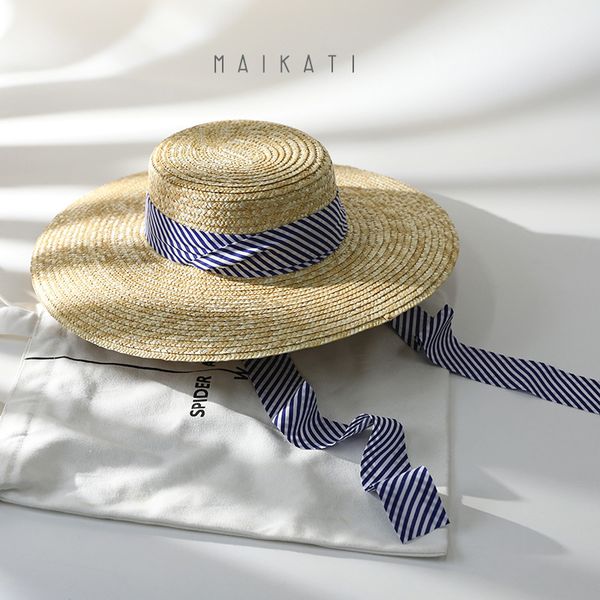 summer women's big brim sun hat beach straw hat straw ribbon bow travel flat top, Blue;gray
summer women's big brim sun hat beach straw hat straw ribbon bow travel flat top, Blue;gray