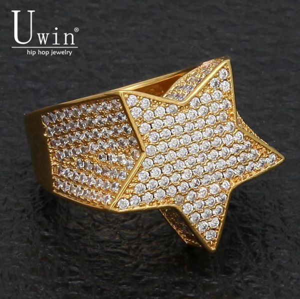 uwin five point star cz rings puffed marine micro paved full bling iced out cubic zircon luxury fashion hiphop jewelry gift, Golden;silver
uwin five point star cz rings puffed marine micro paved full bling iced out cubic zircon luxury fashion hiphop jewelry gift, Golden;silver