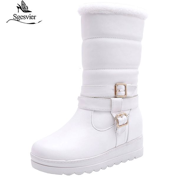 sgesvier plus size 30-42 new keep warm mid calf snow boots round toe soft leather platform shoes woman sweet women winter boots, Black
sgesvier plus size 30-42 new keep warm mid calf snow boots round toe soft leather platform shoes woman sweet women winter boots, Black