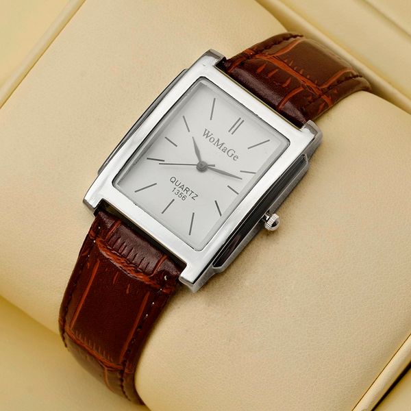 womage fashion watch ladies watch fashion rectangle women watches leather band quartz wristwatch montre femme, Slivery;brown
womage fashion watch ladies watch fashion rectangle women watches leather band quartz wristwatch montre femme, Slivery;brown