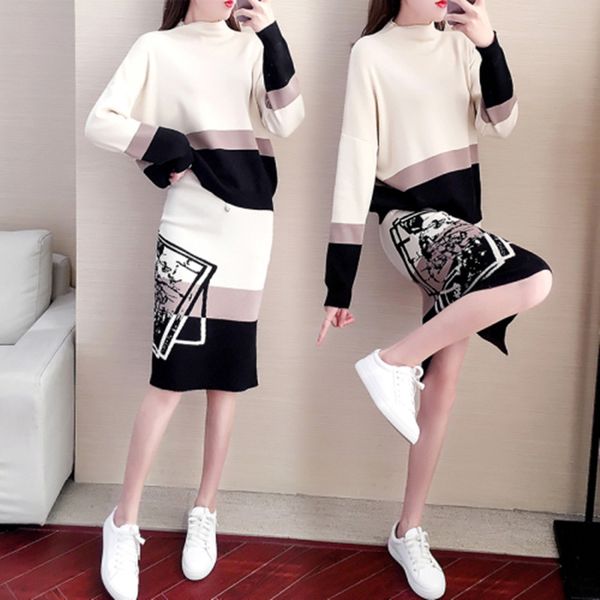 new fashion designer fashion week new women's wear knitting suit long sleeves pullover+fashion bag hip skirt two-piece suite, Gray
new fashion designer fashion week new women's wear knitting suit long sleeves pullover+fashion bag hip skirt two-piece suite, Gray