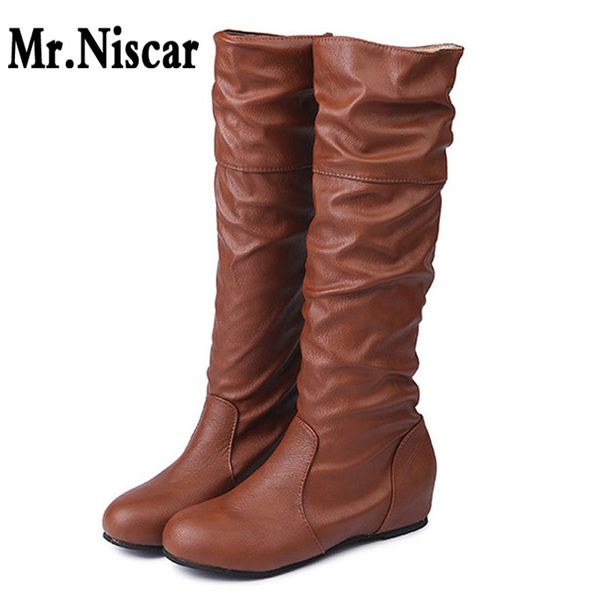 women autumn winter boots ladies fashion increase boots flat shoes over the knee thigh pleated high tube pu leather long, Black
women autumn winter boots ladies fashion increase boots flat shoes over the knee thigh pleated high tube pu leather long, Black