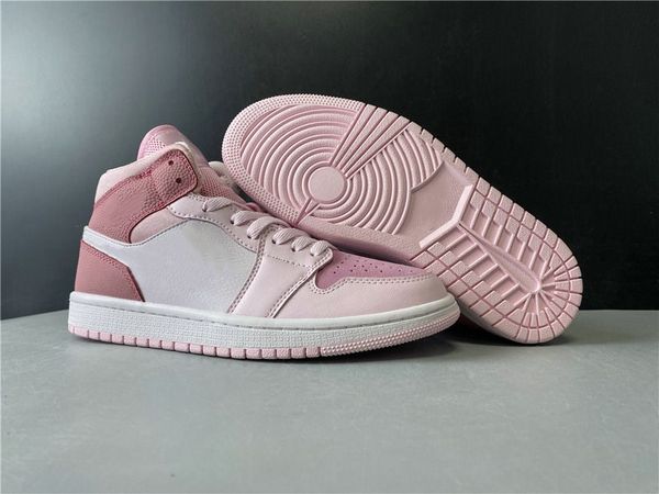 new favorite 1 mid wmns digital pink basketball designer shoes white pink foam sail fashion sport sneakers good quality come with box, White;red
new favorite 1 mid wmns digital pink basketball designer shoes white pink foam sail fashion sport sneakers good quality come with box, White;red