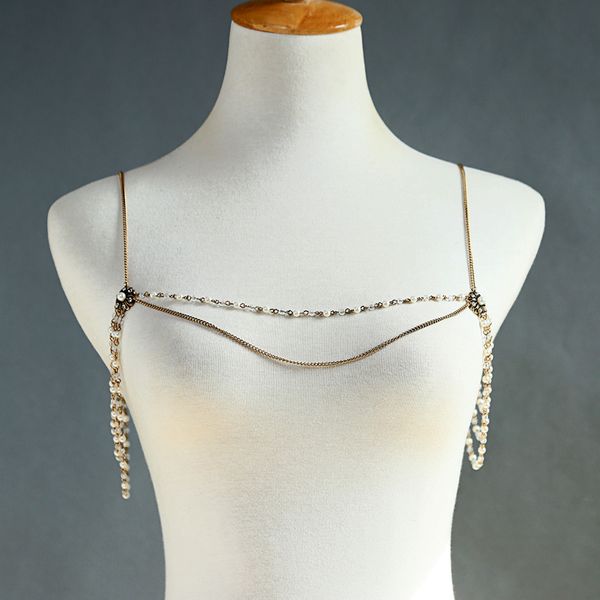2020 vintage gold color exquisite shoulder necklace for women brides crystal body fashion jewelry accessories, Silver
2020 vintage gold color exquisite shoulder necklace for women brides crystal body fashion jewelry accessories, Silver