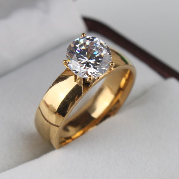6mm light zircon cz gold color 316l stainless steel finger rings men women jewelry wholesale lots, Golden;silver
6mm light zircon cz gold color 316l stainless steel finger rings men women jewelry wholesale lots, Golden;silver