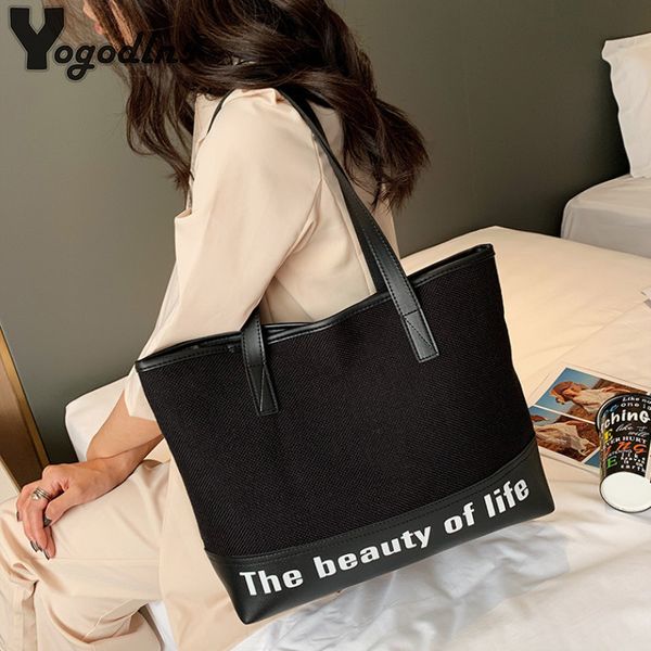 pu with canvas handbags big women bag casual female bags trunk tote brand shoulder bag ladies large bolsos t200914
pu with canvas handbags big women bag casual female bags trunk tote brand shoulder bag ladies large bolsos t200914