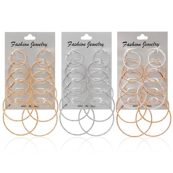 hoop & huggie big circle earrings set for women punk exaggerated geometric oversize ear rings girls steampunk clip jewelry, Golden;silver
hoop & huggie big circle earrings set for women punk exaggerated geometric oversize ear rings girls steampunk clip jewelry, Golden;silver