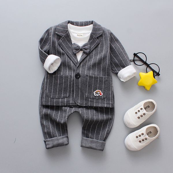 3pc baby boy cotton fashion clothing sets infant outfits suits kids boys clothes plaid children coat + t shirt + trousers, White
3pc baby boy cotton fashion clothing sets infant outfits suits kids boys clothes plaid children coat + t shirt + trousers, White