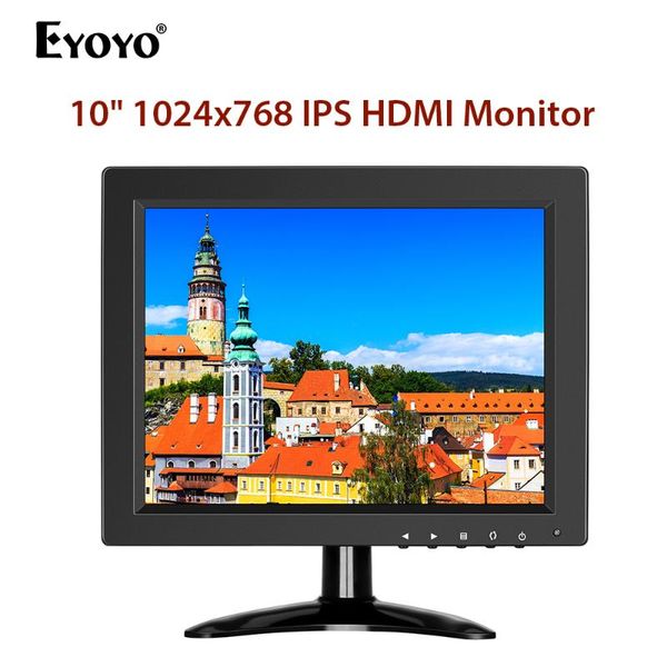 eyoyo 10 inch ips hd 1024x768 cctv security monitor hdmi small tv & computer display for pc lcd screen 4:3 with bnc hdmi vga av
eyoyo 10 inch ips hd 1024x768 cctv security monitor hdmi small tv & computer display for pc lcd screen 4:3 with bnc hdmi vga av