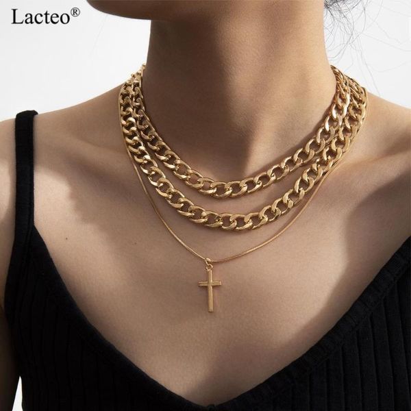 pendant necklaces lacteo exaggerated gothic cross necklace street punk multi layered chunky thick chain choker jewelry for women, Silver
pendant necklaces lacteo exaggerated gothic cross necklace street punk multi layered chunky thick chain choker jewelry for women, Silver