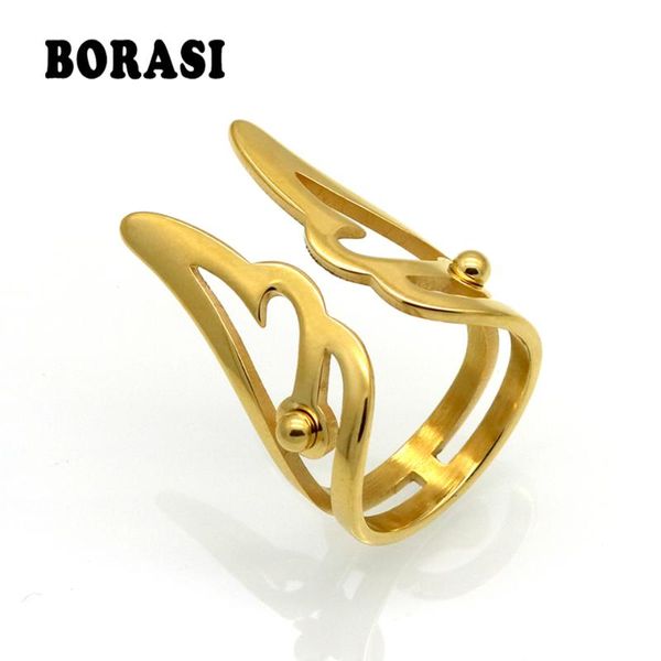 borasi insect wing pattern hollow out fashion stainless steel gold color rings for women jewelry aneis anillos bague party rings, Golden;silver
borasi insect wing pattern hollow out fashion stainless steel gold color rings for women jewelry aneis anillos bague party rings, Golden;silver