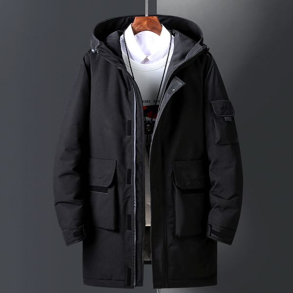 white down jacket men winter thick warm long parkas hooded coat overcoat windproof -30 degrees snow down jackets doudoune homme, Black
white down jacket men winter thick warm long parkas hooded coat overcoat windproof -30 degrees snow down jackets doudoune homme, Black