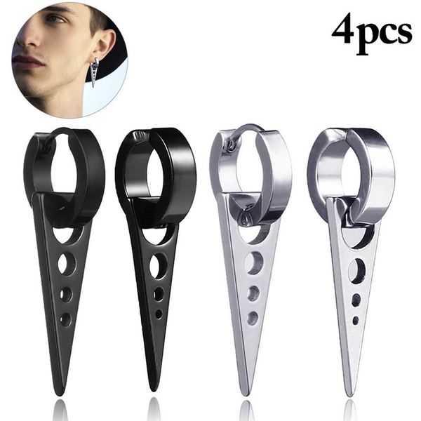dangle & chandelier 4pcs men punk earrings fashion creative triangle huggie hoop jewelry accessorie for halloween party, Silver
dangle & chandelier 4pcs men punk earrings fashion creative triangle huggie hoop jewelry accessorie for halloween party, Silver