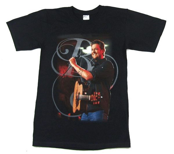 blake shelton all about tonight 2010 tour ok-ga black t shirt(2