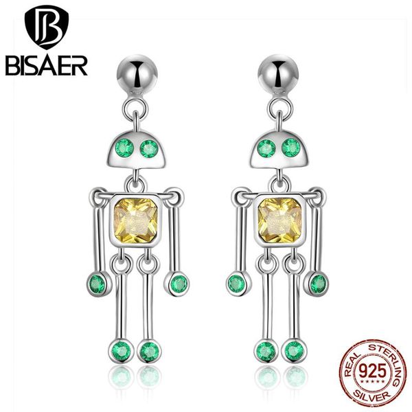 bisaer 925 sterling silver original yellow green cz little robot shape drop earring for jewelry making gift hse491
bisaer 925 sterling silver original yellow green cz little robot shape drop earring for jewelry making gift hse491