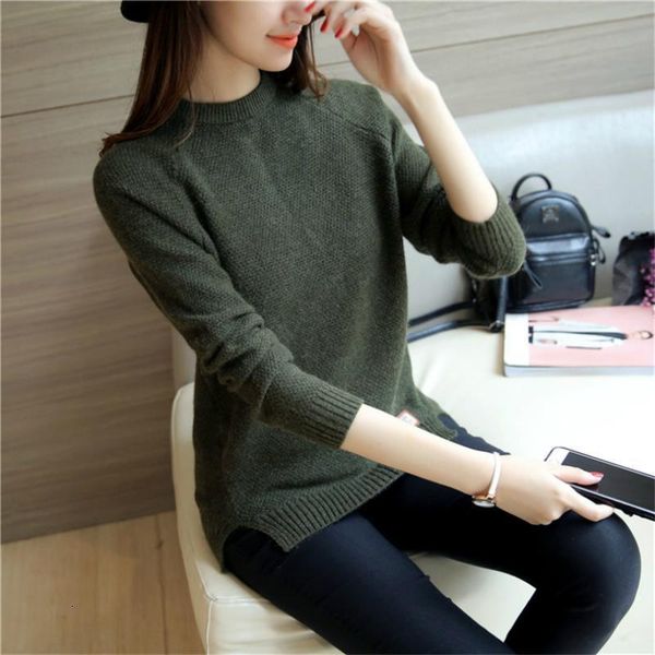 2019 sweater women's split loose autumn and winter models wild short paragraph bottoming shirt long-sleeved round neck knit tide, White;black
2019 sweater women's split loose autumn and winter models wild short paragraph bottoming shirt long-sleeved round neck knit tide, White;black