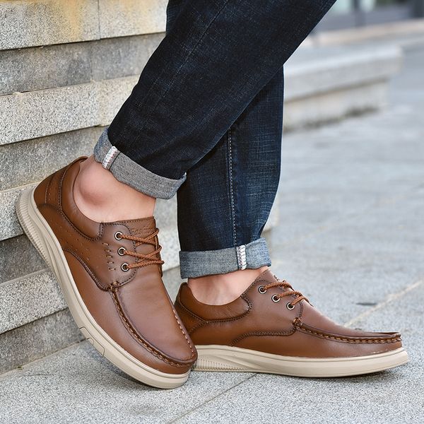 natural leather men shoes outdoor non-slip casual shoes flats comfort wear-resistant non-slip outdoor walking men, Black
natural leather men shoes outdoor non-slip casual shoes flats comfort wear-resistant non-slip outdoor walking men, Black