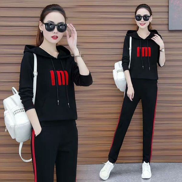 sports suit women's spring and sweatshirt autumn 2020 new casual fashion korean style hooded large size sweatshirt two-piece suit trend, Gray
sports suit women's spring and sweatshirt autumn 2020 new casual fashion korean style hooded large size sweatshirt two-piece suit trend, Gray