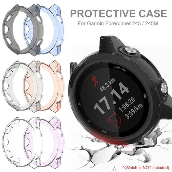 new fashion soft tpu watch case bracelet protective watch cover hard shockproof screen protector for garmin forerunner 245m/245
new fashion soft tpu watch case bracelet protective watch cover hard shockproof screen protector for garmin forerunner 245m/245