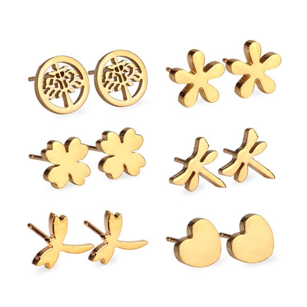 luxukisskids 6piars stainless steel earrings set for women christmas stud earrings earings fashion jewelry pendientes brincos, Golden;silver
luxukisskids 6piars stainless steel earrings set for women christmas stud earrings earings fashion jewelry pendientes brincos, Golden;silver