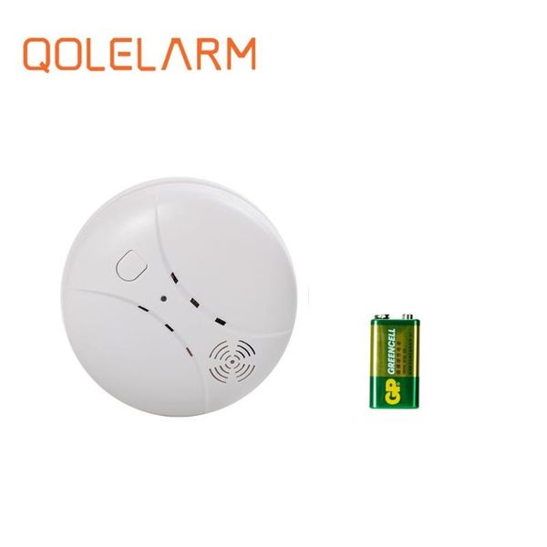 qolelarm 1 pc/lot 433 mhz wireless fire smoke detector sensor for gsm alarm kit, Black;white
qolelarm 1 pc/lot 433 mhz wireless fire smoke detector sensor for gsm alarm kit, Black;white