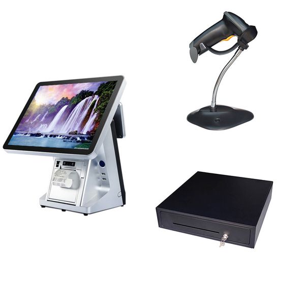factory price point of sale system built-in 80mm thermal printer vfd customer display all in one a set 
factory price point of sale system built-in 80mm thermal printer vfd customer display all in one a set