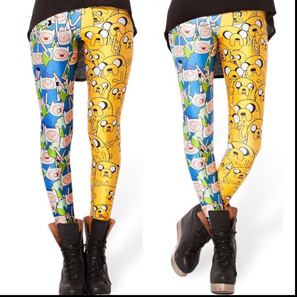 fashion slim leggins galaxy pants digital printing finn and jake leggings for women, Black
fashion slim leggins galaxy pants digital printing finn and jake leggings for women, Black