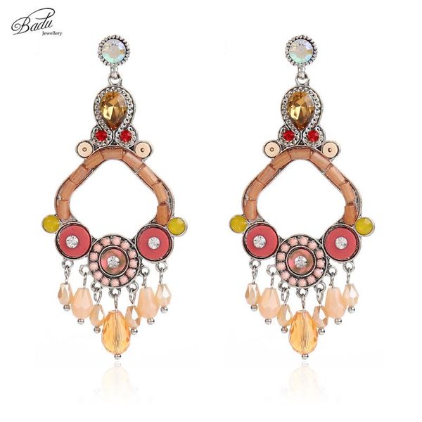 badu baroque crystal earring women vintage long dangle earrings big rhombus pendant 3 colors retro fashion jewelry handmade, Silver
badu baroque crystal earring women vintage long dangle earrings big rhombus pendant 3 colors retro fashion jewelry handmade, Silver