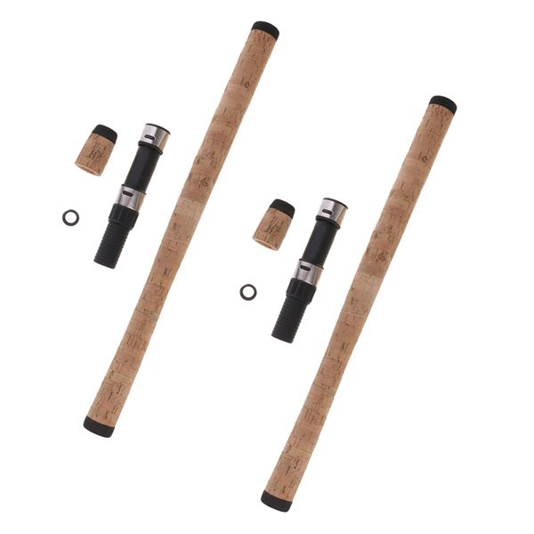 2 set portable diy fishing rod building repair, composite cork handle, w/ reel seat kit
2 set portable diy fishing rod building repair, composite cork handle, w/ reel seat kit