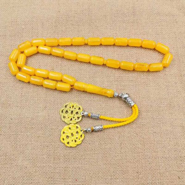 yellow resin tasbih 33 bead ambers color muslim man rosary eid gift yellow metal tassel islamic bracelet turkish jewelry misbaha, Black
yellow resin tasbih 33 bead ambers color muslim man rosary eid gift yellow metal tassel islamic bracelet turkish jewelry misbaha, Black
