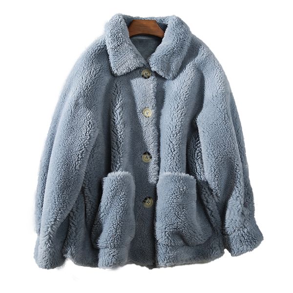 women's fur & faux women autumn winter real lamb sheepskin coat genuine granular sheep shearing jacket female casual warm outerwear, Black
women's fur & faux women autumn winter real lamb sheepskin coat genuine granular sheep shearing jacket female casual warm outerwear, Black